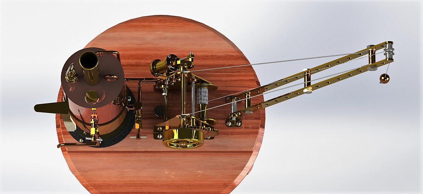 蒸汽起重机结构模型3D图纸 Solidworks设计
